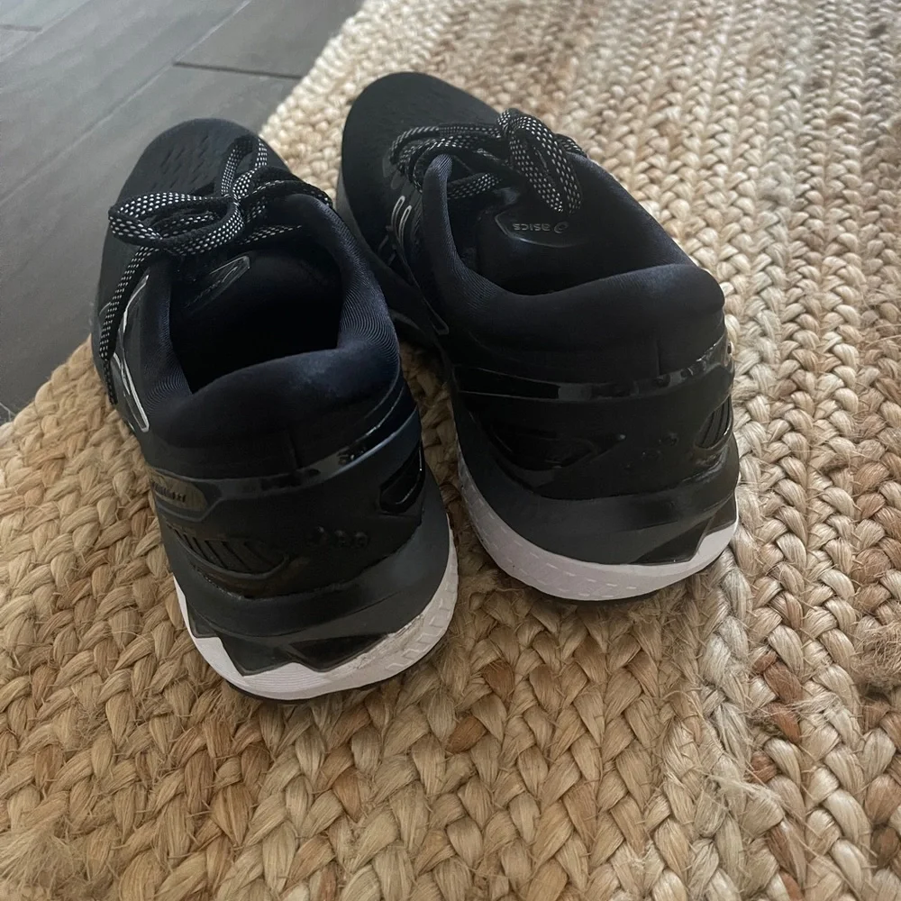 Asics Black and White Running Sneakers